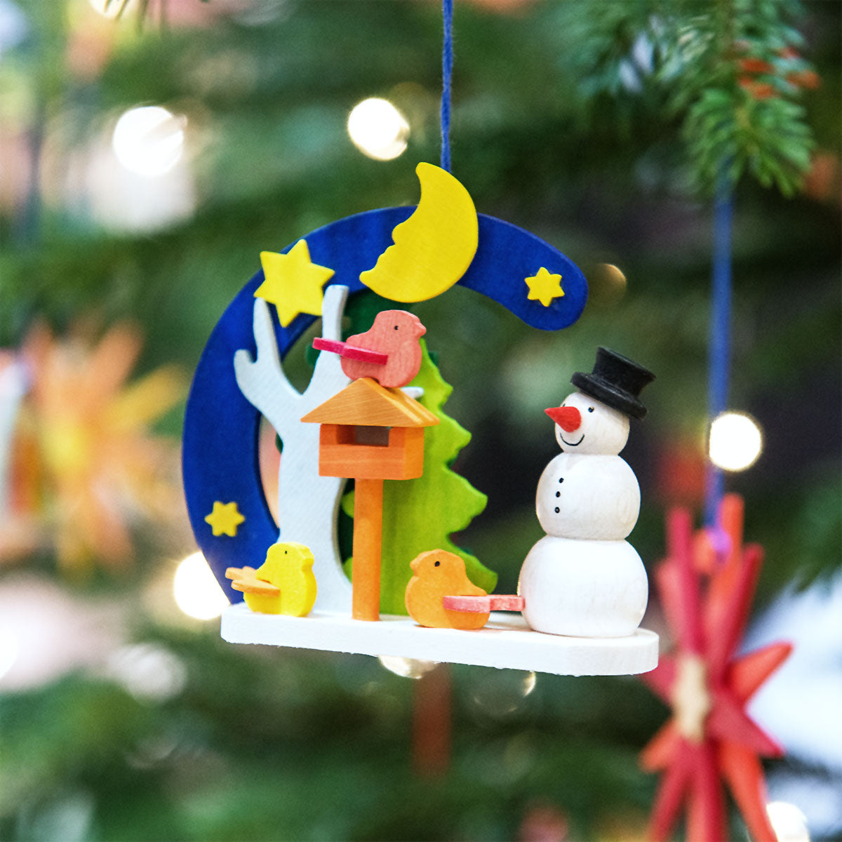 Snowman Arch - Forest bunnies - Christmas tree decoration